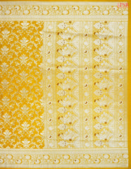 Yellow Banaras Art Silk Saree
