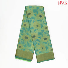 Mantis Green Kanchipuram Silk Saree