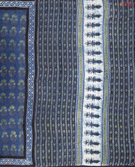 Prussian Blue Modal Silk Saree