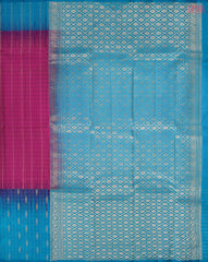 Dark Magenta Pink Fancy Kanchipuram Silk Saree