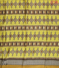 Olive Yellow Silk Cotton Dress Material