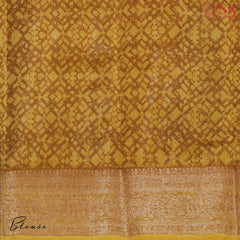 Pine & Olive Green Chanderi Silk Cotton Saree