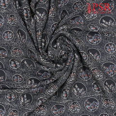 Black Semi Tassar Running Material