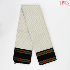Pearl Beige Kanchipuram Silk Saree