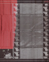 Antique Red Soft Silk Saree