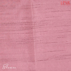 Orchid Pink Semi Tussar Embroidery Saree