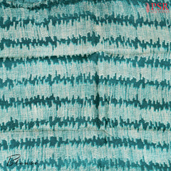 Deep Jungle Green Tussar Silk Saree