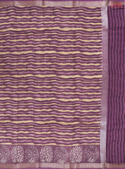 Dark Purple Chanderi Silk Cotton Saree
