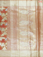 Coral Hues Silk Tissue Saree