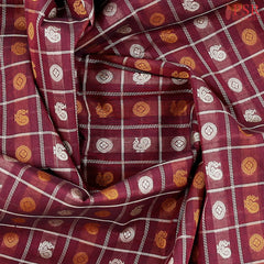 Maroon Kalakshetra Kovai Cotton Saree