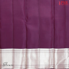 Burgundy Kanchipuram Silk Saree