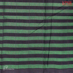 Green & Black Mangalagiri Cotton Saree