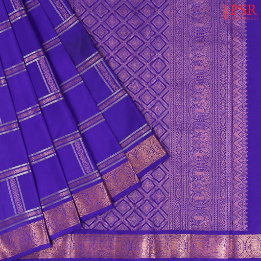 Royal Blue Fancy Kanchipuram Silk Saree