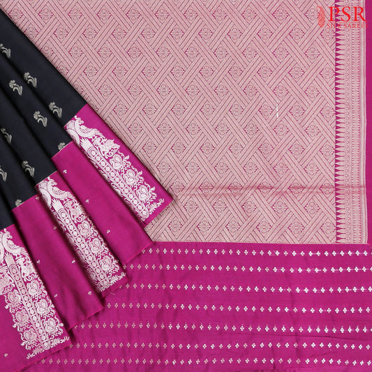 Black Soft Art Silk Saree