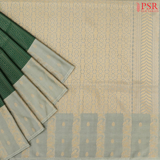 Dark Green Soft Art Silk Saree
