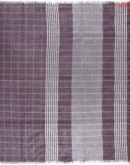 Dark Mauve Purple Linen Saree