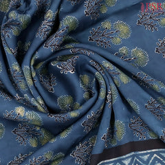 Prussian Blue Modal Silk Saree