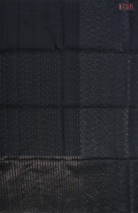 Midnight Blue Kadhi Tussar Silk Saree