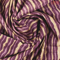 Dark Purple Chanderi Silk Cotton Saree