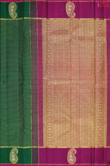 Dark Green Kanchipuram Silk Saree