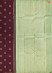 Wine Brown Kanchipuram Silk Saree