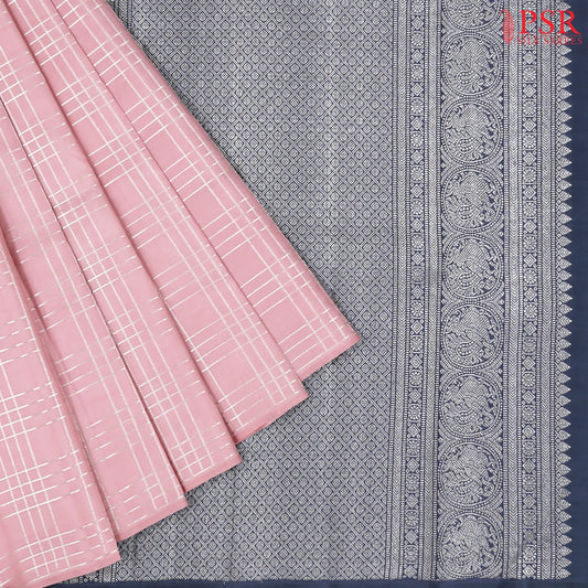 Pastel Pink Kanchipuram Silk Saree
