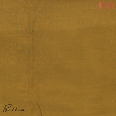 Olive Yellow Silk Cotton Dress Material