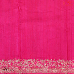 Peacock Blue Banaras Jute Silk Saree