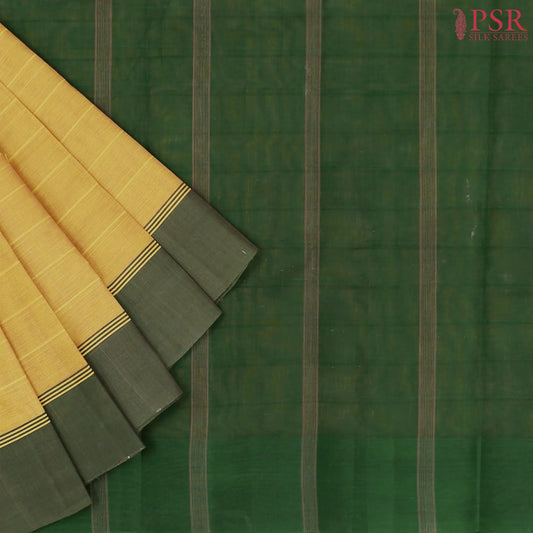 Tuscany Yellow Kanchi Cotton Saree