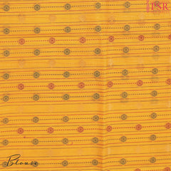 Amber Yellow Kovai Cotton Saree