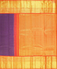 Jam Purple Kanchipuram Silk Saree
