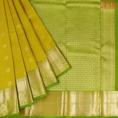 Olive Yellow Fancy Kanchipuram Silk Saree
