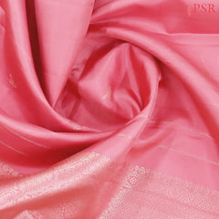 Flamingo Pink Kanchipuram Silk Saree