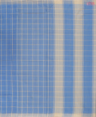 Cornflower Blue Mangalagiri Cotton Saree