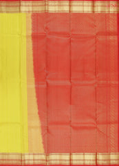 Olive Yellow Fancy Kanchipuram Silk Saree