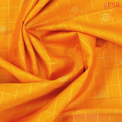 Marigold Orange Kanchipuram Silk Saree