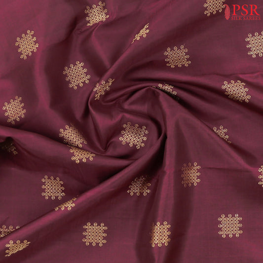 Wine Brown Kanchipuram Silk Saree