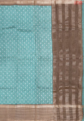 Glacier Cyan Assam Saree