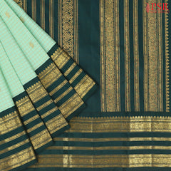 Mint Green Kanchipuram Silk Saree