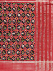 Red & Black Assam Saree