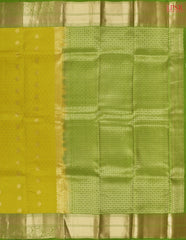 Olive Yellow Fancy Kanchipuram Silk Saree