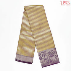 Mellow Yellow Kanchipuram Jacquard Silk Saree