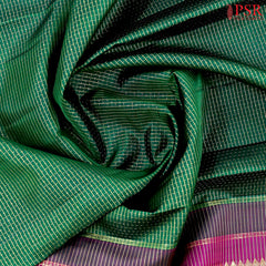 Dark Green Kanchipuram Silk Saree
