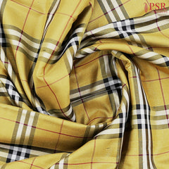 Ginger Yellow Kanchipuram Silk Saree