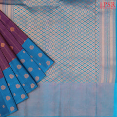 Mulberry Purple Fancy Kanchipuram Silk Saree
