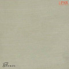 Floral White Linen Saree