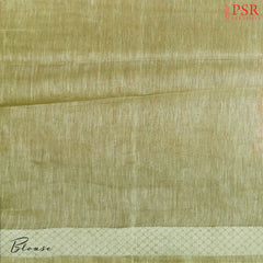 Saffron Semi Tussar Saree