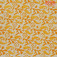 Yellow Batik Print Running Material