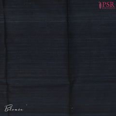 Midnight Blue Kadhi Tussar Silk Saree