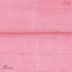 Flamingo Pink Chiniya Silk Saree